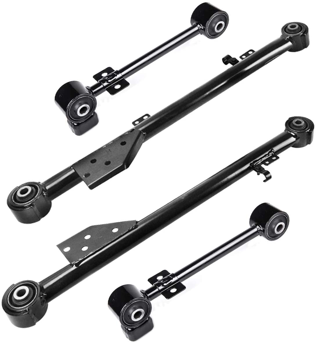 TUCAREST 4Pcs Rear Suspension Kit K660903 x2 K660904 K660905 Left Right Rear Control Arm Assembly Compatible With 97 98 99 00 01 02 03 2004 Nissan Pathfinder 1997-2003 Infiniti QX4 Trailing Arm