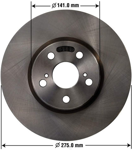 OMNIPARTS Brake Rotor Uncoated 13100276