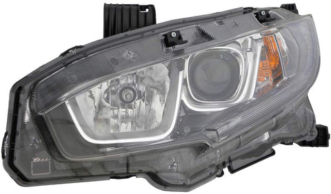 JP Auto Headlight Compatible With Honda Civic Sedan 2016 2017 Driver Left Side Headlamp