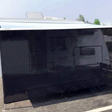 Tentproinc RV Awning Sun Shade 8'X15'3'' Black Mesh Screen Sunshade UV Blocker Complete Kits - 3 Years Limited Warranty