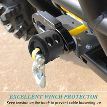 Winch Cable Hook Stopper Rubber Shock Absorbent Winch Line Saver Accessories with Allen Wrench for ATV UTV Winch Cable Protects Towing Hook, Synthetic Rope, Cable Line