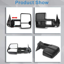 ECCPP for Chevy GMC Automotive Mirrors by Towing Mirrros for 2003-2007 Silverado Sierra with Power Adjusted for Main Mirror-Heated-Amber Signal-Back up Light-Pair