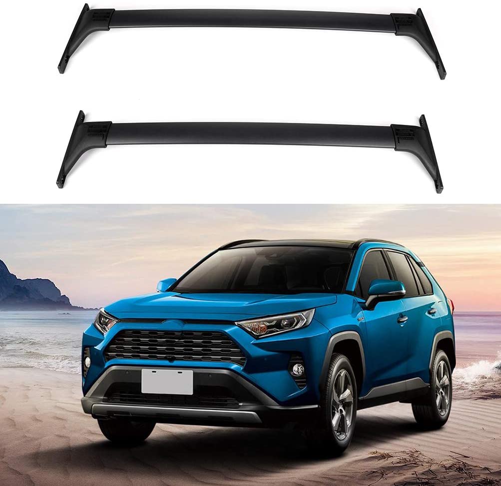 ECCPP Roof Rack Crossbars Compatible with Toyota RAV4 2019 Cargo Racks Rooftop Luggage Canoe Kayak Carrier Rack - Max Load 159LBS Kayak Rack Accessories