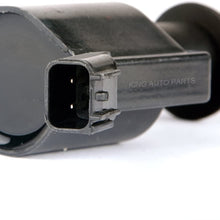 Combo Pack of MAS Straight Boot Ignition Coils with OEM Spark plug SP546 compatible with Ford Lincoln Mercury V8 V10 4.6l 5.4l 6.8l Compatible with E508