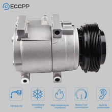 ECCPP AC Compressor with Clutch Replacement for CO 11340C 2011-2013 for Ford Fiesta 1.6L