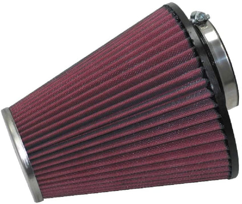 K&N Universal Clamp-On Filter: High Performance, Premium, Washable, Replacement Filter: Flange Diameter: 2.5 In, Filter Height: 7.0625 In, Flange Length: 0.8125 In, Shape: Round Tapered, RC-9300