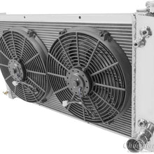 3 Row Radiator, Aluminum & 2-14" Fans for Chevy Blazer,Jimmy,C/K Series Pickup Trucks,Suburban. Engines:See Description Below.Radiator by Champion,Part#369.