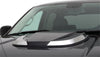 Auto Ventshade 80010 Universal Wing Hood Scoop with Smooth Dark Smoke Finish & Chrome Trim Accents