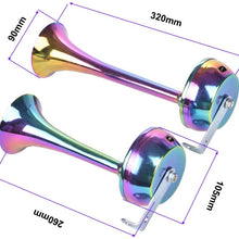 115dB New Model Colorful Rainbow Auto Electric Trumpet Car Horn (Rainbow 24V)