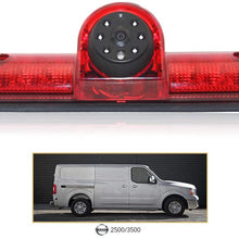 Waterproof Night Vision T3rd Brake Light Reversing Camera for Nissan NV 1500 2500 3500 NV Cargo Van(2012-2019) Transporter