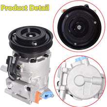 AC Compressor and A/C Clutch, A/C Ports 4 Grooves Replacement for Kia Spectra Spectra5 2.0L 2007 2008 2009 CO 10984C 6512839 977010E125 158350