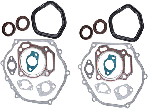 Swess 13 hp Gasket Cylinder Head Exhaust Muffler for GX390 GX 390 Fits 13HP Engine Generator(2 set)