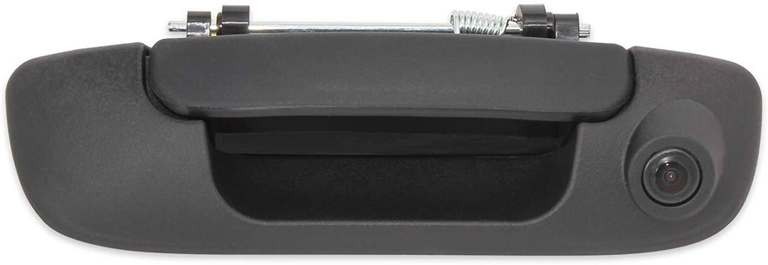 EWAY Tailgate Handle Backup Rear View Camera for Dodge Ram 1500 2500 3500 2002-2008 Waterproof Vehicle Safety Night Vision Backing Cameras Black
