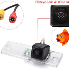 aSATAH Fisheye Lens Car Rear View Camera for Toyota 4Runner/Hilux Surf 2002~2010/Toyota Fortuner SW4 /Toyota Innova & Waterproof and Shockproof Reversing Backup Camera (Fisheye Lens)