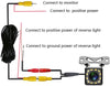 UNITOPSCI Car Backup Camera Vehicle Rear View Reversing Camera 170 Wide Angle HD CCD 12 LEDs Night Vision Waterproof with 6M Video Cable for 12V Universal Cars