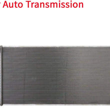 YHA 2 Row AT Radiator Automatic Transmission Assembly with Oil Cooler Compatible with 2001-2002 C3500HD C3500HD 8.1L V8 56mm Core CU2533