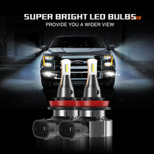 SEALIGHT H8 H11 H16 LED Fog Light Bulb, 5800 Lumens 6000K Xenon White Super Bright CANBUS LED Lights, Halogen Fog Light Bulb Replacement for Cars Trucks Vans, Pack of 2