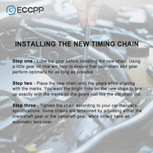 ECCPP Timing Chain Kit fits for 2006 2009 for ford Fusion for Lincoln Zephyr for Mazda 6 Mercury Mariner Milan 3.0L 9-0708SA TK4100