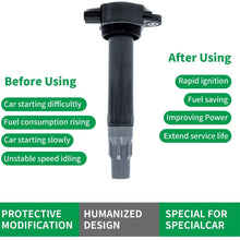 HICKS UF-502 Ignition Coil Pack Set of 6 for 2006-2010 Dodge Charger Nitro Magnum & Chrysler 300 Sebring Pacifica Town & Country 2.7L 3.5L 4.0L V6, Replace 4606869AA 4606869AB