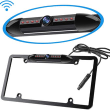 WiFi Wireless License Plate Frame Reversing Camera IR Night Vision PZ439, with IP67 Waterproof Rating, 170 Degrees Perfect Viewing Angle and 8 Infrared Night Vision Lights