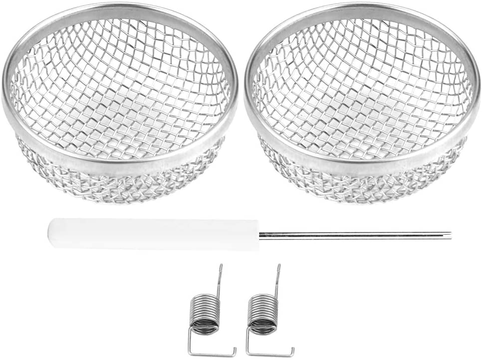 Qii lu Furnace Screen, 2pcs Stainless Steel Vent Bug Furnace Screen Cover for Trailer RV with Spring Fasteners