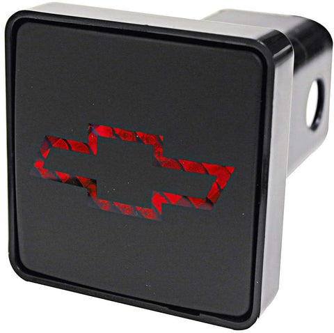 Bully CR-007D Dodge RAM Tow Hitch Cover/Receiver Trailer Plug in Black with LED Brake Light Dodge Logo Emblem - Car, Truck and SUV Accessories - Genuine License Products, 2 inch