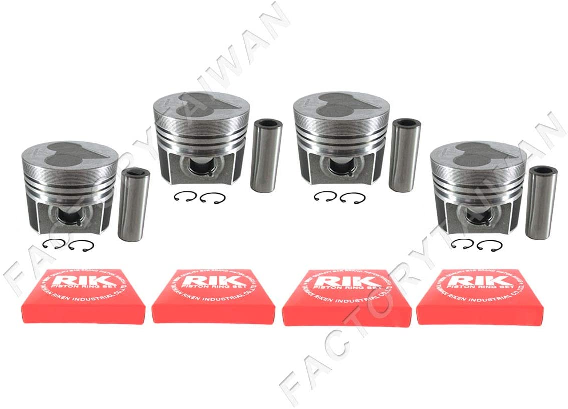 Factorytaiwan Piston + Ring Kit Set STD 87mm for KUBOTA V2203 (100% Taiwan Made) x 4 PCS