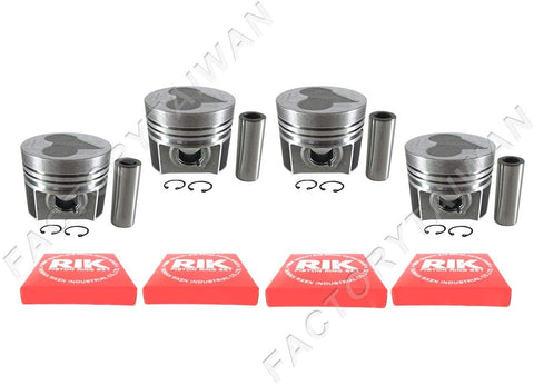 Factorytaiwan Piston + Ring Kit Set STD 87mm for KUBOTA V2203 (100% Taiwan Made) x 4 PCS