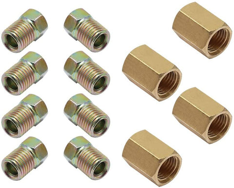 12 Pieces Brake Line Fittings Assortment for 3/16