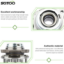 SCITOO Wheel Hub Bearing for 2012-2017 Nissan Quest,2013-2014 Nissan Murano Compatible for OE 5133381 pad