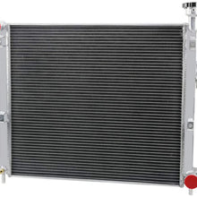 OzCoolingParts 2005-2010 Jeep Radiator, 2 Row Core Full Aluminum Radiator for 05-10 Jeep Commander,2006-2010 Jeep Grand Cherokee 3.0 3.7 V6 4.7 6.1 V8