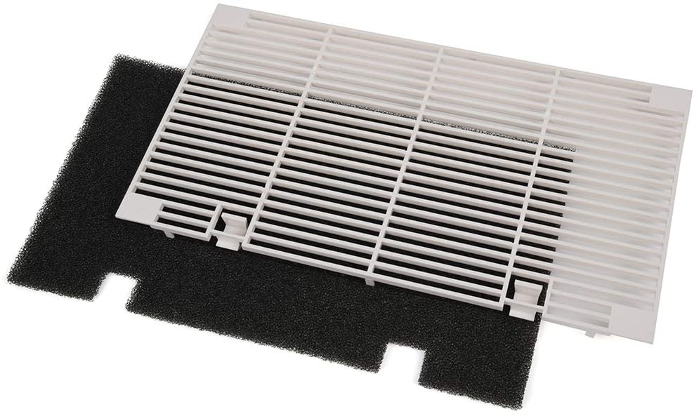RV A/C Ducted Duo-Therm Air Grille For Dometic 3104928.019, Replace Air Conditioner Grill with Filter Pad - Polar White