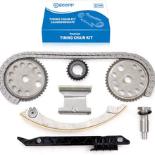 ECCPP Engine Timing Chain Kit Guide Tensioner Sprocket fits for Buick Chevy GMC Pontiac Saab Saturn 2.0L 2.2L 2.4L L4 12680750 9-4201S 9-4201SX