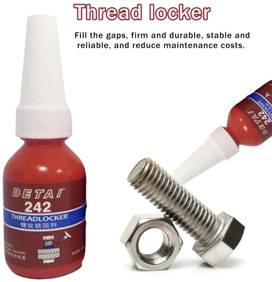 N/P 10g High-Strength Threadlocker, High Temperature Heavy Duty Threadlocker Leak-Proof Thread Locking Agent