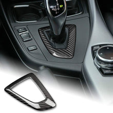 AIRSPEED Carbon Fiber Car Gear Shift Knob Panel Frame Cover Interior Trim Stickers for BMW E60 2008-2010 Accessories