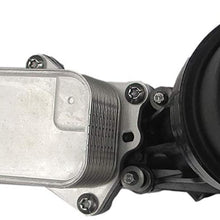 Engine Oil Filter Cooler Housing Assembly Complete Kit Includes Temp Sensors, Bypass Valve, Spring, Filter & Gaskets 68105583AF Fit for All 2014-2017 Dodge Chrysler Jeep Models with 3.6L V6 Engine