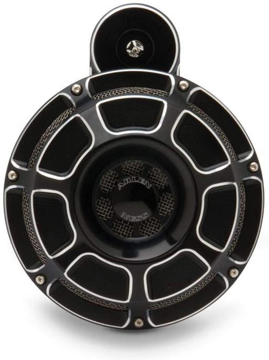 Arlen Ness 70-218 Black Billet Horn Kit Horn (Beveled)