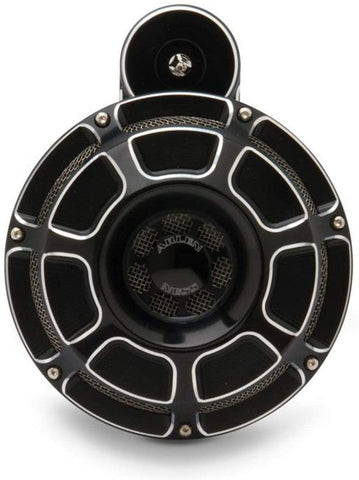 Arlen Ness 70-218 Black Billet Horn Kit Horn (Beveled)