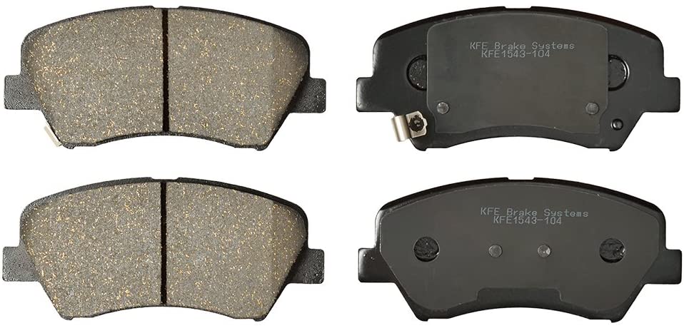 KFE KFE1543-104 Ultra Quiet Advanced Premium Ceramic Brake Pad Front Set Compatible with: 2011-2016 Hyundai Elantra, Elantra GT, Elantra Coupe; Kia Forte, Forte Koup