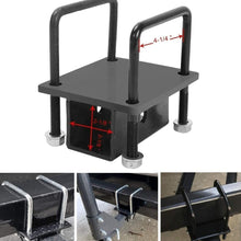 VOWAGH RV Bumper Hitch Receiver Adapter Compatible with RV Bumper Bike Rack Cargo Travel Carrier Mount Built for 4" x 4" Continuous Welded Steel Bumpers