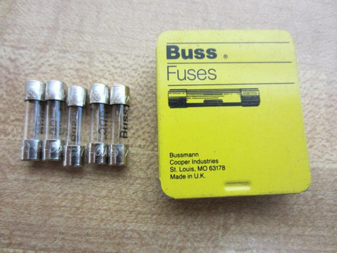 Bussmann GDC-200MA Buss Fuse 200MA 250V GDC200MA (Pack of 5)