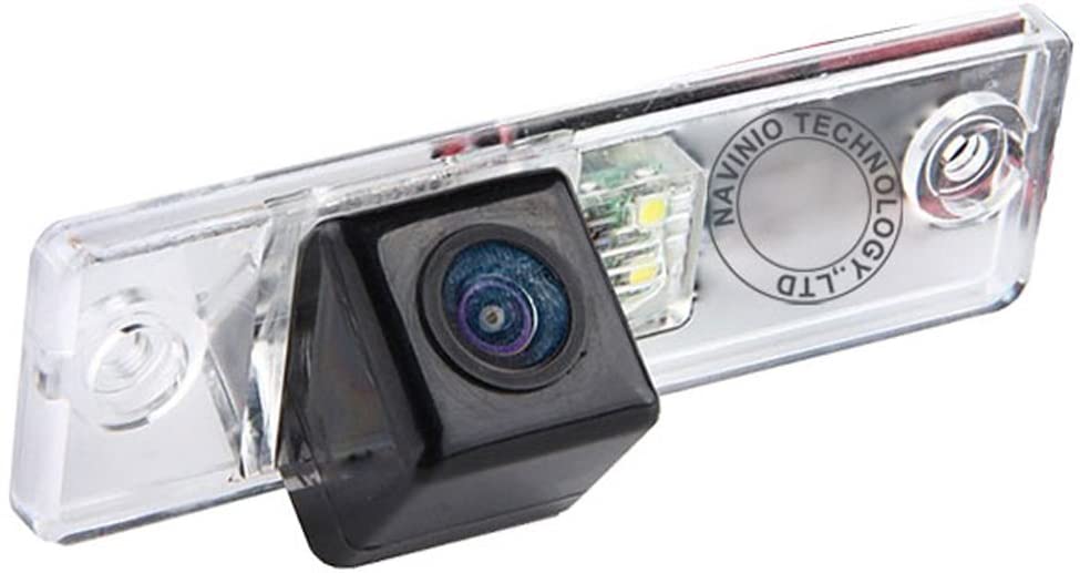 Navinio Waterproof High Definition Color Wide Viewing Angle License Plate Car Rear View Camera with Night Vision for 4 Runner/Land Cruiser 150-Series Prado/Fortuner/SW4 (HD Camera) (HD camera)