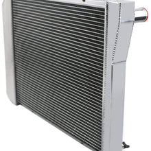 OzCoolingParts 4 Row Core All Aluminum Radiator for 1966-1987 67 68 69 70 71 72 73 74 75 76 77 78 79 80 81 82 Chevy Bel Air/Impala/Biscayne/Nova/Camino/GMC Caballero/Pontiac Bonneville and Many Cars