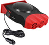 Portable 12V Heater Auxiliary Car Heater Fan Heating Windshield Defroster Antifreeze For Car Glass Home Interior Motor Camper Rv Caravan Tent Trailer Camper Van With Turning On The Engine (BLACK)