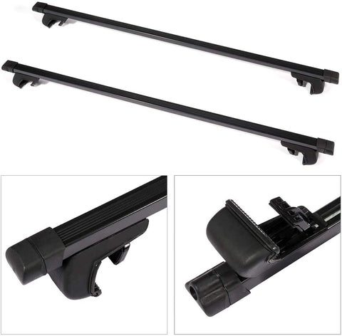 Aintier Aintier 2Pcs Aluminum Cross Bar Roof Rack Compatible with 1999-2004 Grand Cherokee,2007-2011 J-eep Patriot Roof Top Rail Rack Crossbar Luggage Cargo Carrier Roof Rack Set