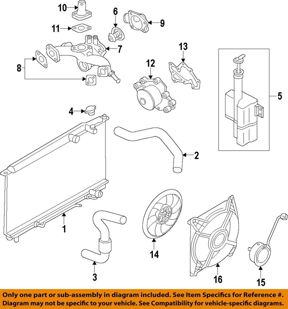 Genuine Hyundai 25100-3C131 Coolant Pump Assembly