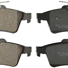 KFE KFE1095-104 Ultra Quiet Advanced Premium Ceramic Brake Pad Rear Set Compatible with: Ford Escape, C-Max, Transit Connect; Mazda 3, 5