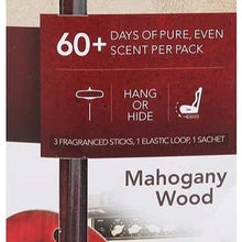 Enviroscent 01079-036 Mahogany Wood Autosticks Car Air Freshener - 2 per Pack