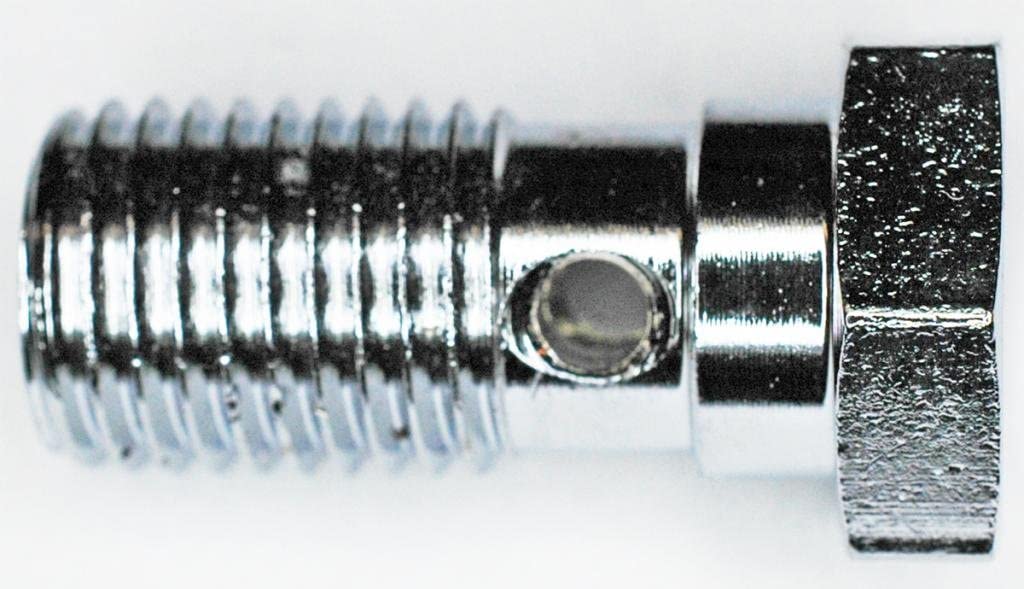 7/16-20 Banjo Bolt X 24MM Long Chrome Plt. -Fluid Bolt Adapter Fitting -