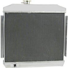 OzCoolingParts 4 Row Core All Aluminum Radiator + 2 x 10" Fan w/Shroud Kit for 1955-1957 1956 Chevry Bel Air/Del Ray/Nomad/210/150 V8, V8 Engine